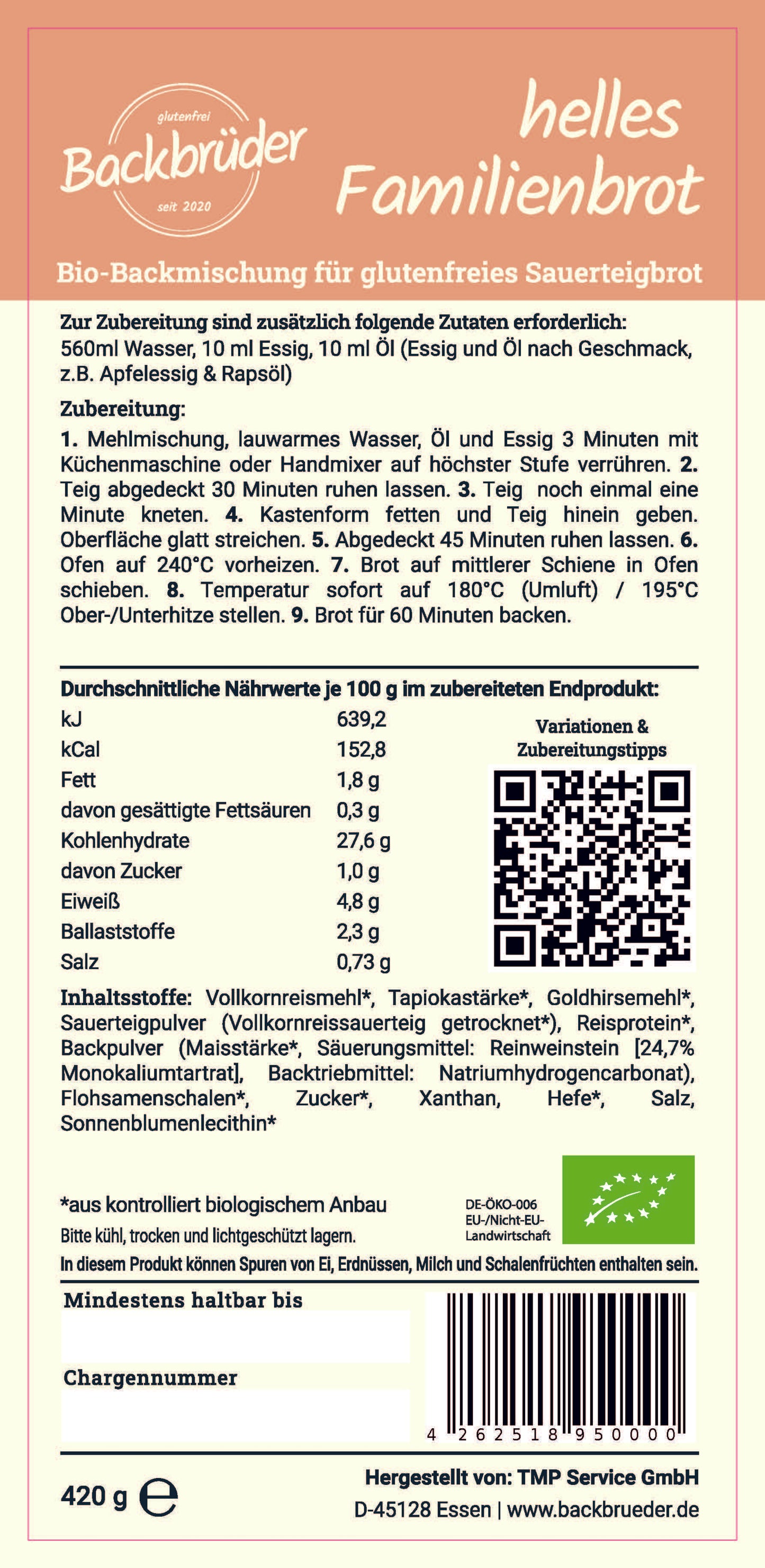 Unser Brot-Probierpaket – 4 glutenfreie Bio-Mischungen zum Kennenlernen